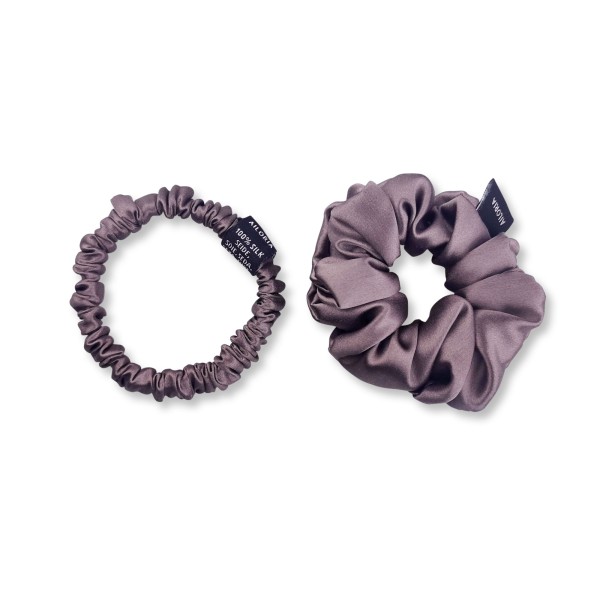 DOUX Set Scrunchies S und M aus Seide