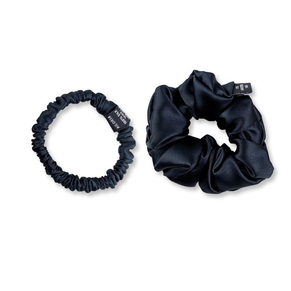 DOUX Set Scrunchies S und M aus Seide