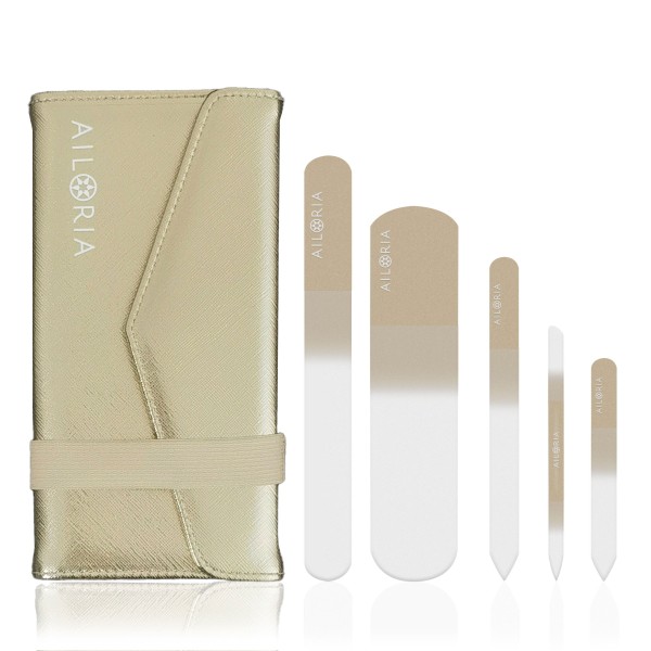 CONTOUR LUXE Set de limes à ongles dans un étui